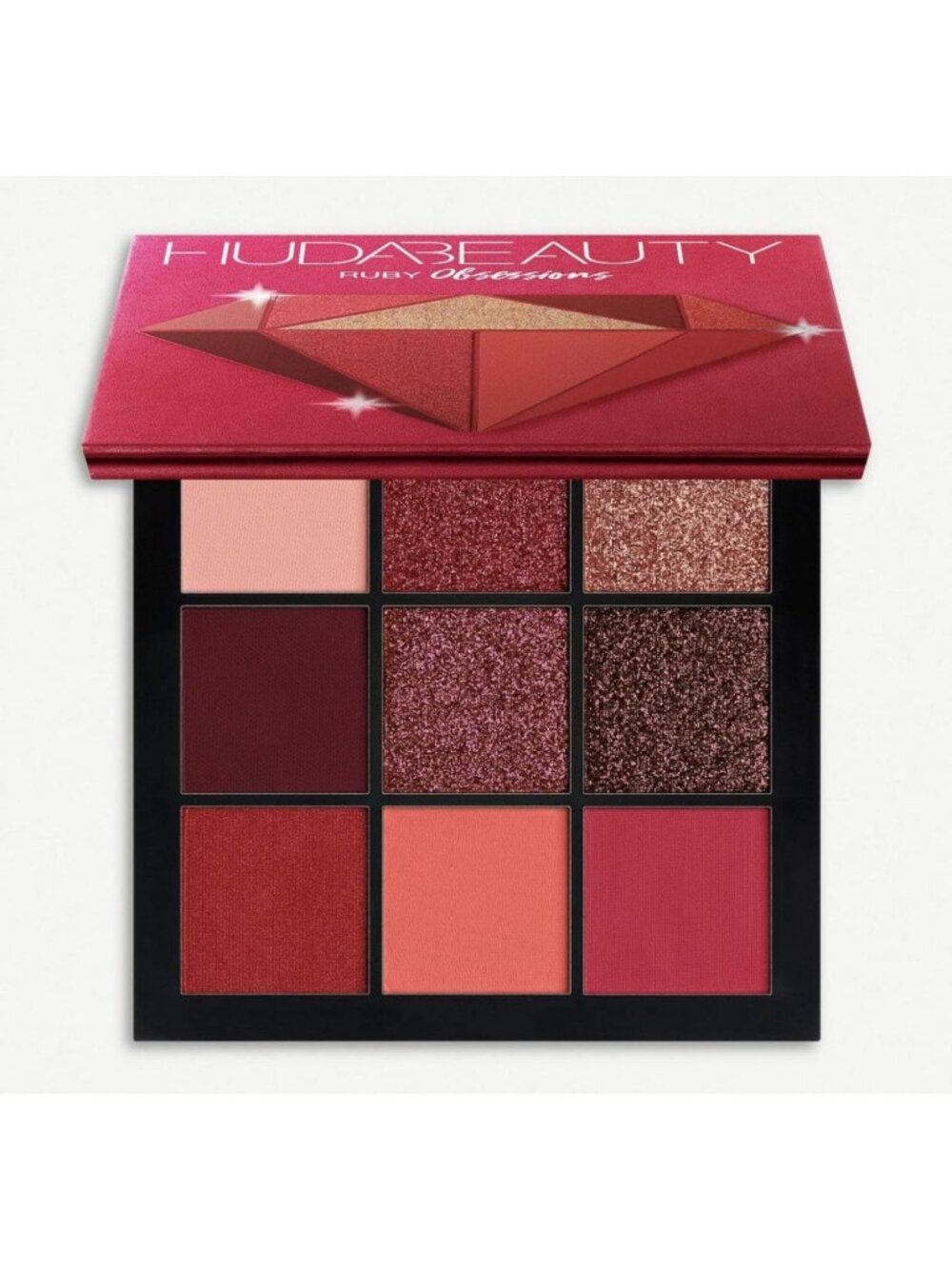 Ruby Eyeshadow Palette - Vibrant Shades, Highly Pigmented, Travel-Friendly